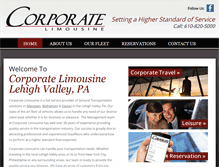 Tablet Screenshot of corporatelimousine.com